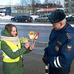 Акция по безопасности дорожного движения в Костомукше вызвала у горожан заинтересованность